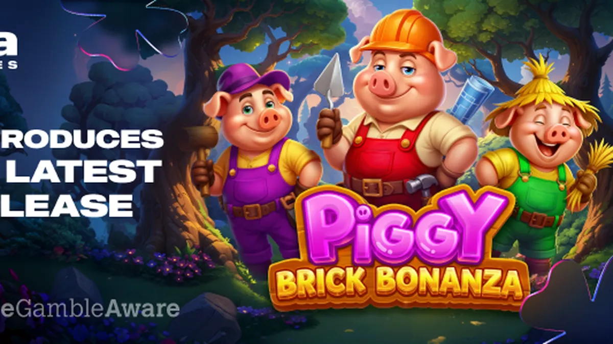 Tampilan visual permainan slot Piggy Brick Bonanza